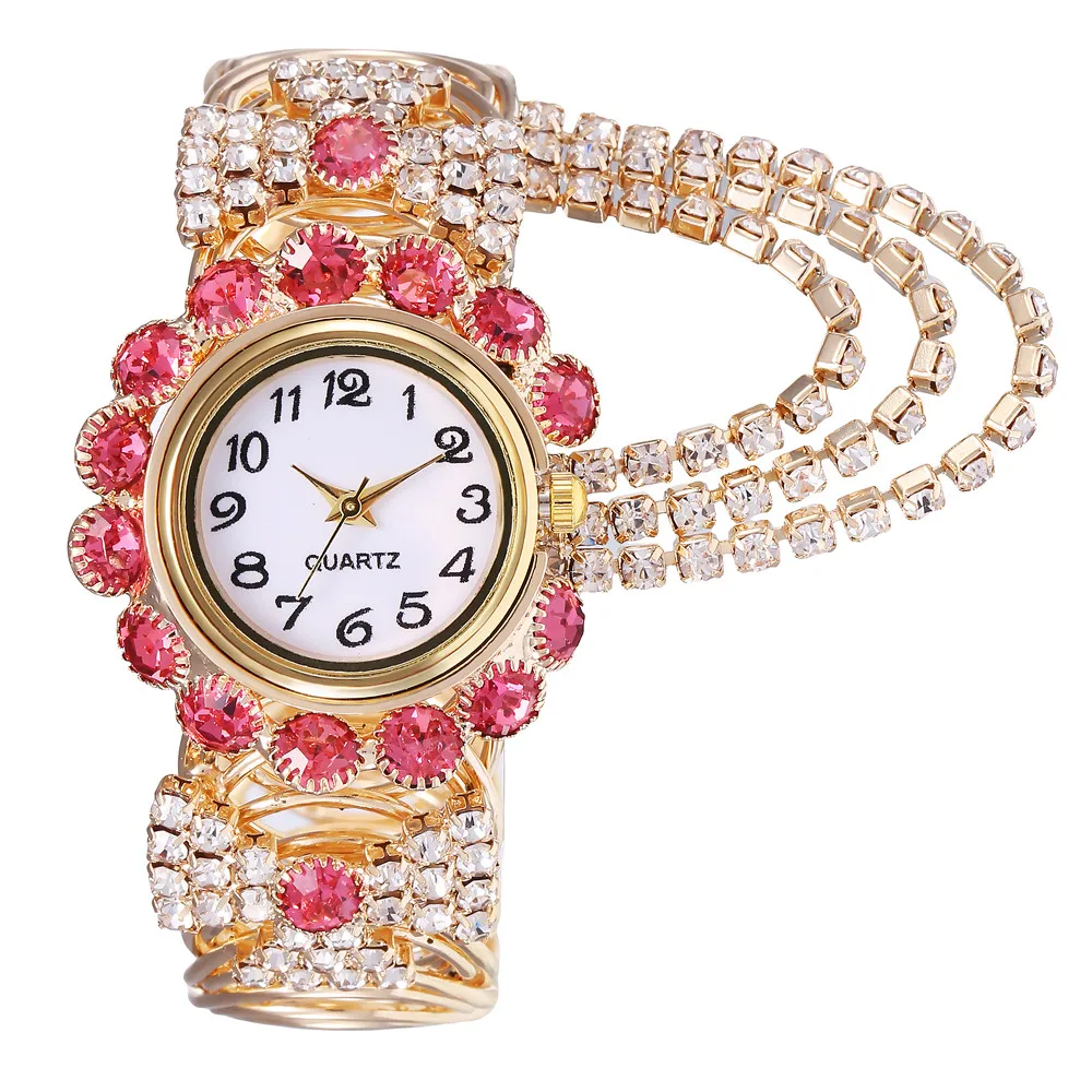 Fashion Watch Women Creative Fringe Quartz Bracelet Watch Bracelet Luxury Stainless Steel Diamond Wristwatches Women Girls Gifts