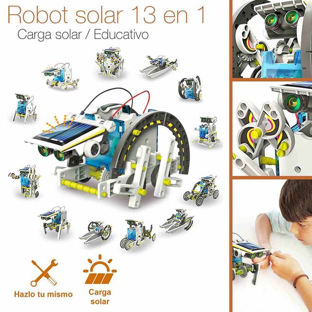 ソーラーロボット 13種類工作キット 太陽光で動く組み立て DIYロボット 楽天市場】ブロック ロボット 13 in 1 おもちゃ ソーラー