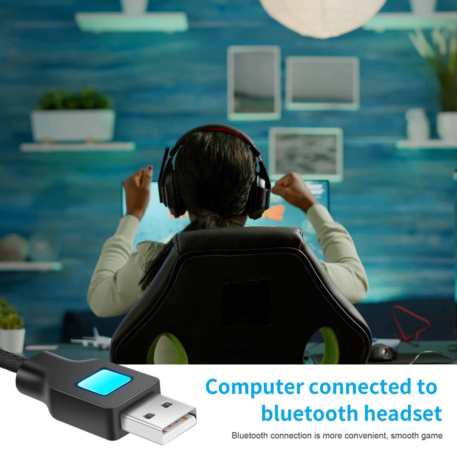 USB C to USB A Cable, Wireless Audio Transmitter Data Transfer Cord Adapter for Nintendo Switch for PS4 for Desktops for PS5