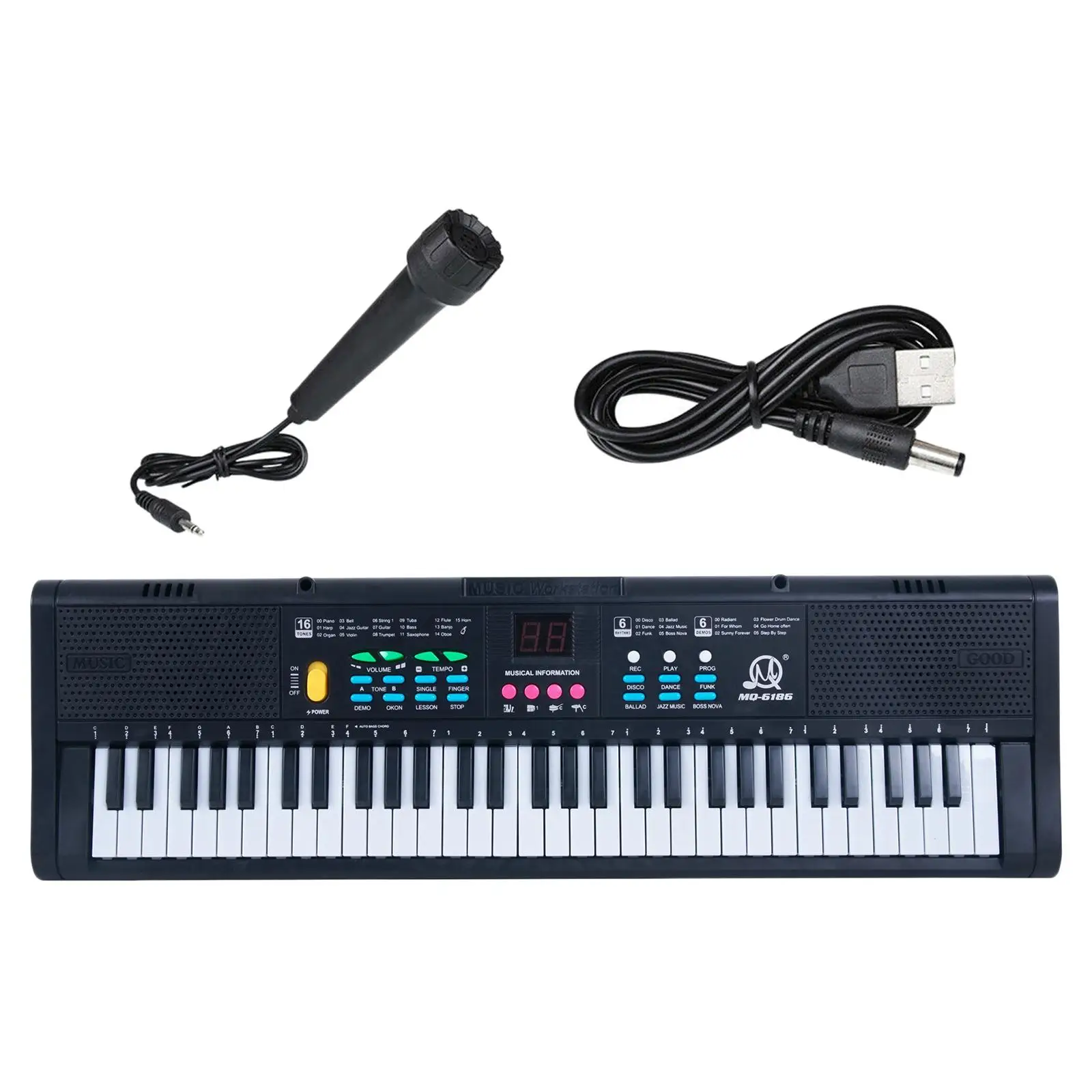 Digital Music Piano Keyboard Portable Keyboard Piano for Home Gifts Learning Stage