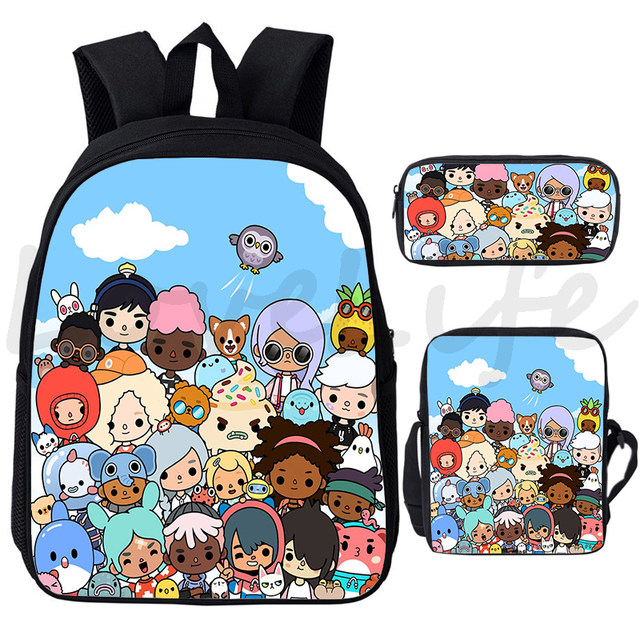 18 Inch Rainbow Friends Backpack travel bag full printing student school bag  - giftcartoon