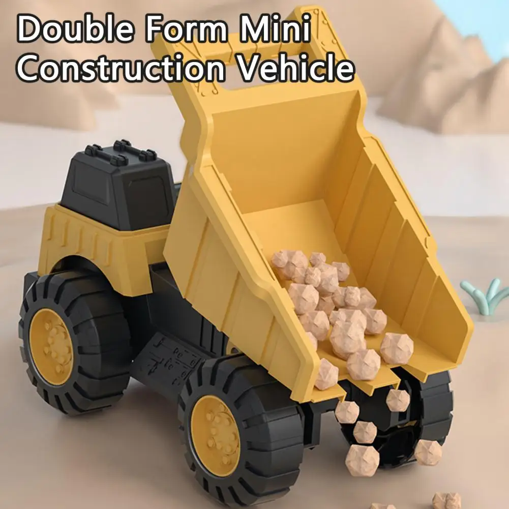 Безопасный двойной мини-строительный автомобиль, детский игрушечный  грузовик, выращивание концентрации, «сделай сам» | AliExpress