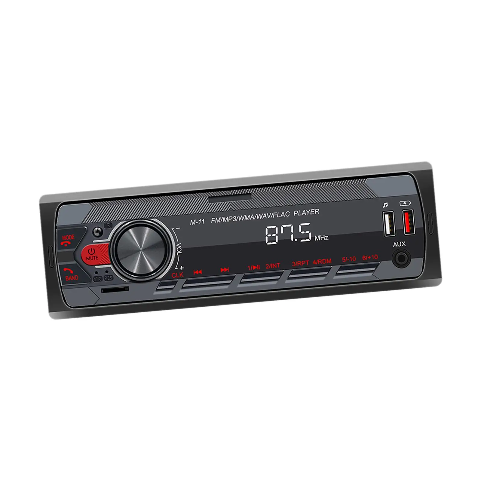 Bluetooth Car Stereo Audio MP3 Player Wireless Remote Control Bluetooth Audio Dual USB Port Audio Systems AM/FM Radio Receiver