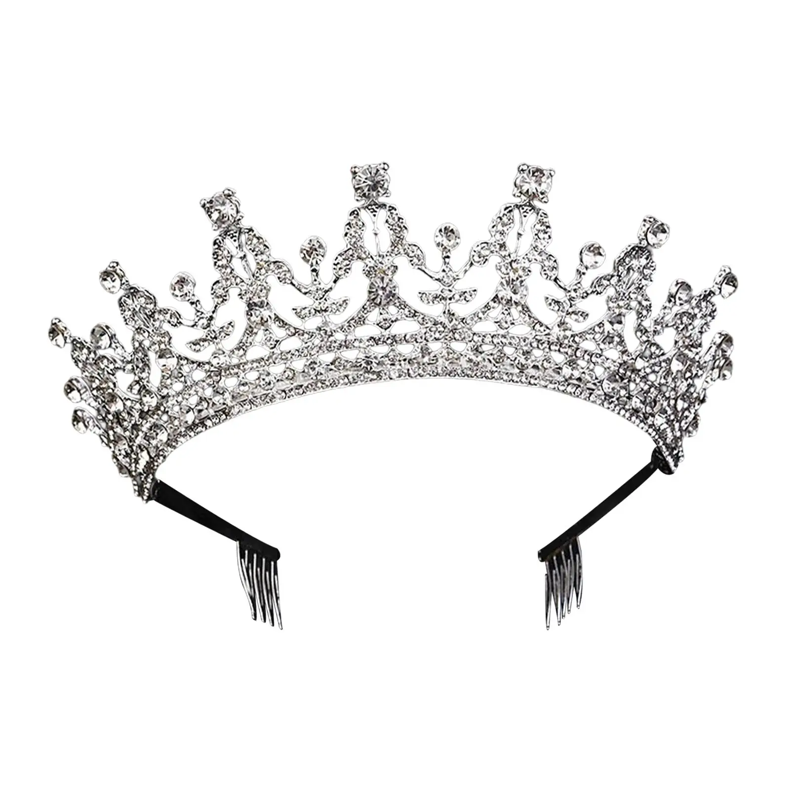 Crown Hair Accessories Gift Princess Tiara Bride Quinceanera Headpieces for Women for Party Birthday Pageant Halloween Prom