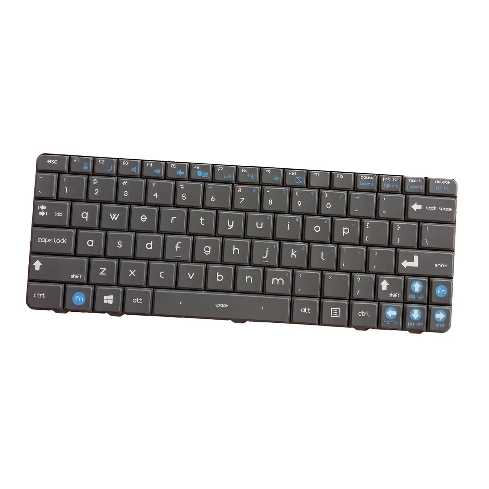US Layout Laptop Keyboard Replaces for N230 N210 Durable Parts Components ,Grey Easily Install