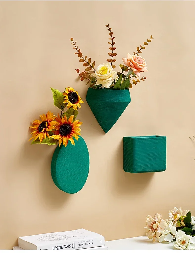 Aesthetic Floreros Creative Wall-mounted Flower Pot