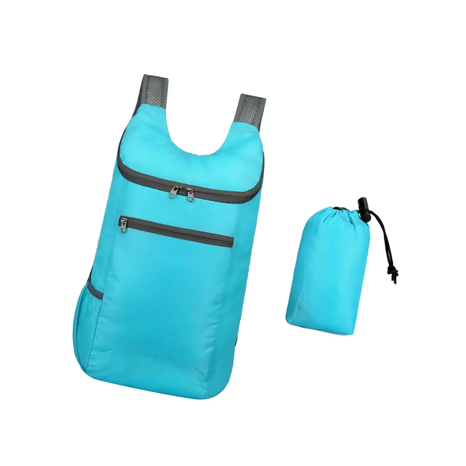 Outdoor Daypack Folding Shoulder Bag Lightweight Packable Backpack Rucksack Durable Hiking Backpack for Running Walking Fishing