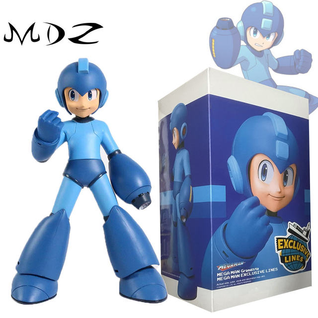 Megaman 23cm Rockman Grandista Mega Man Anime Figure Game Rockman Action  Figurine Pvc Model Gk Boxed Gifts Figurines For Kids - Action Figures - ...