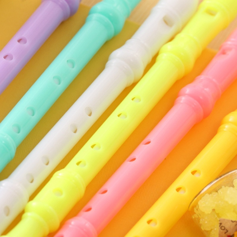 4 stücke Schule Briefpapier Gel Stifte Süßigkeiten Farbe Mini Klarinette Form kreative Cartoon Flöte Schreiben liefert Studenten Geschenke – Detail 6