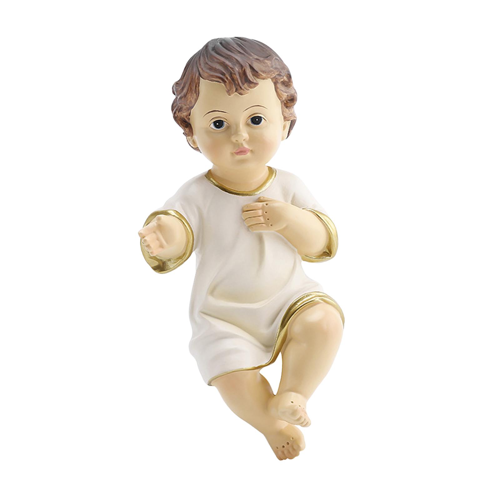 Jesus Baby Figurine Adornment Sculpture Nativity Statue Home Decor Jesus Baby Figurine Adornment Sculpture Nativity Statue Home Decor