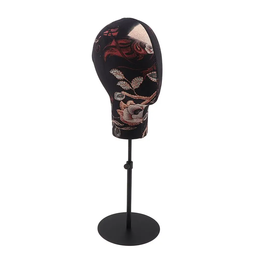 Flower Pattern  Head with Adjustable Stand for Making,Styling and Display,  Head
