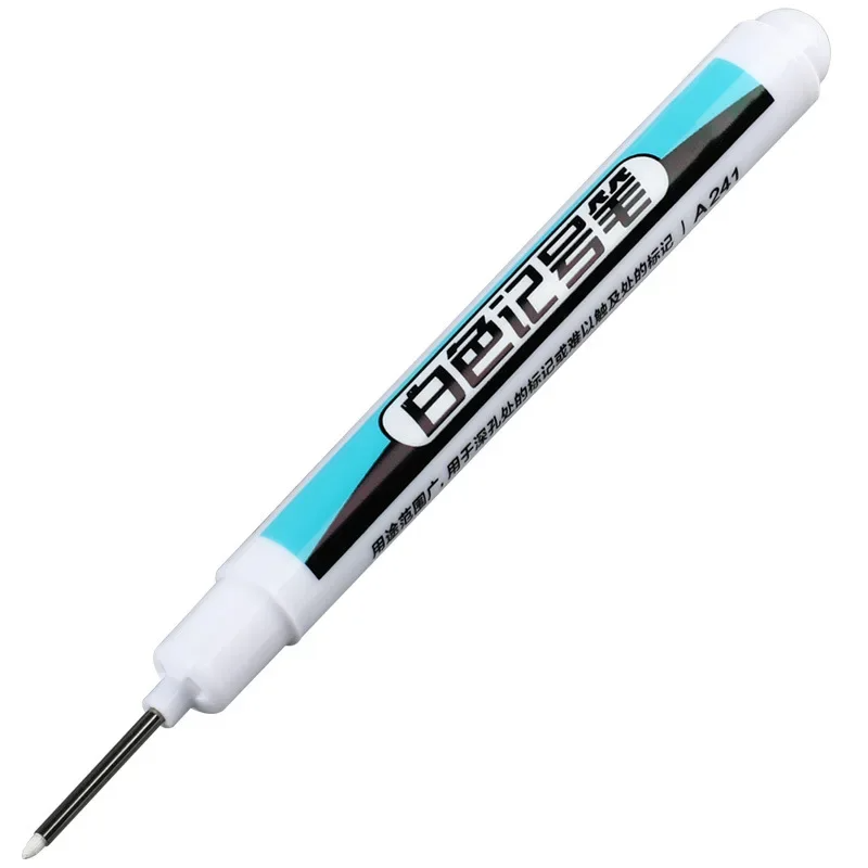 0.7/1.0/2.5MM White Marker Pens Oily Waterproof Permanent Paint Markers For Wood Plastic Leather Glass Stone Metal Art Supplies