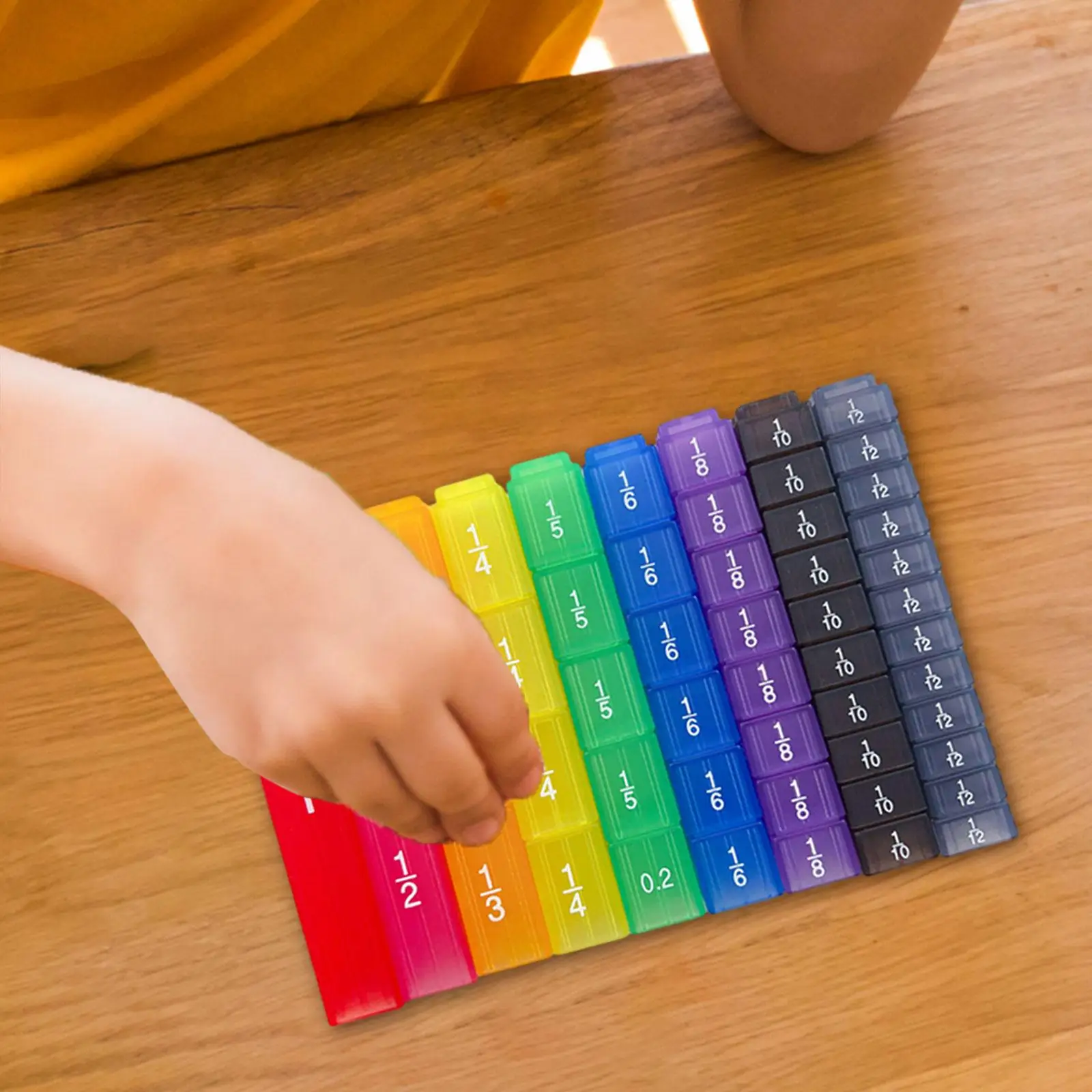 Fraction Cube Learning Fraction Equivalence Montessori for Teaching Aids Kids
