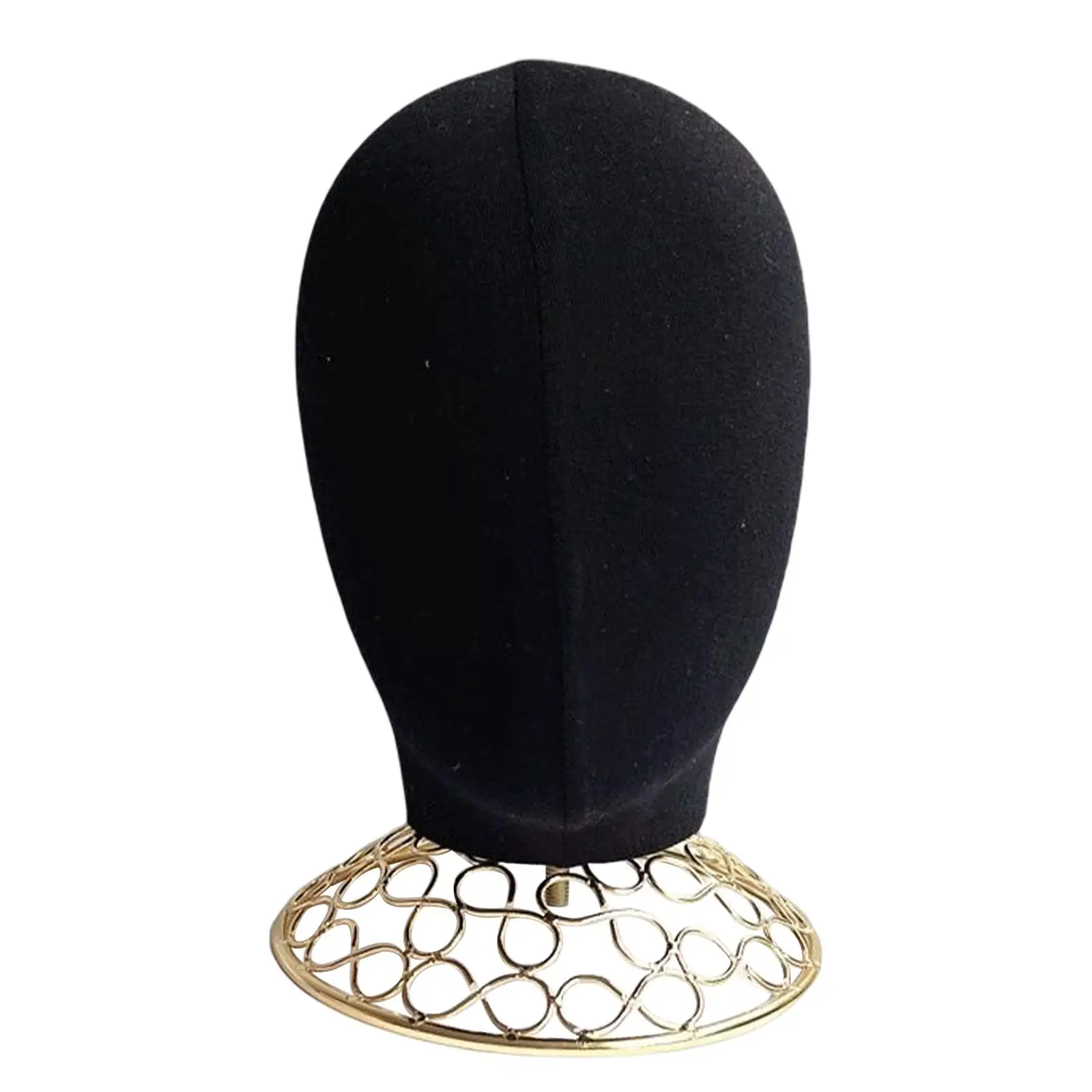 Mannequin Styling Head Wig Hat Display Stand Metal Bottom Durable for Home and Beauty Salon or Shop