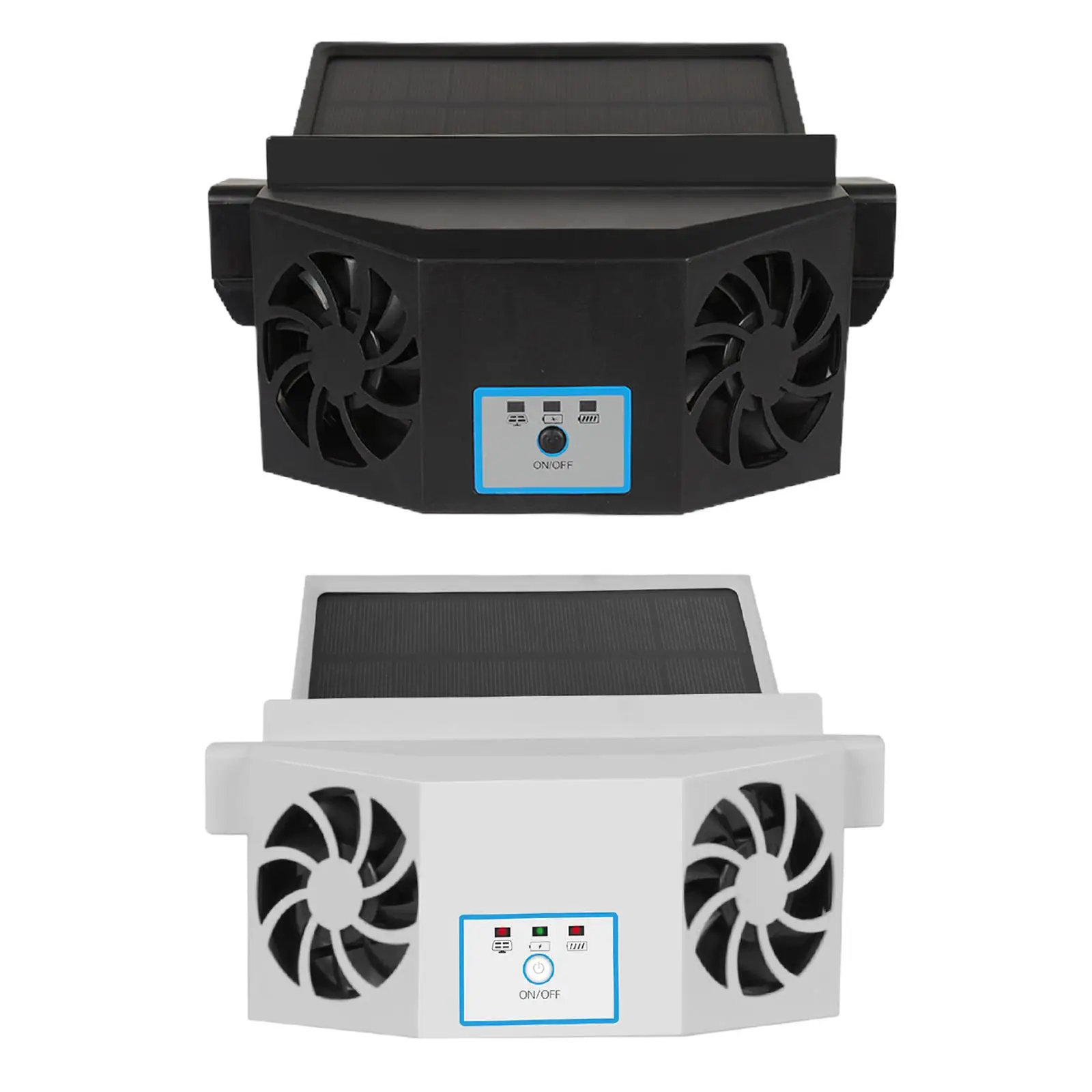 Car Exhaust Fan Solar/USB Dual Charging Car ,Clean Air Environment