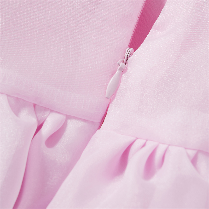 Puffy Dresses for Women y2k Aesthetic Solid Color Square Neck Bubble Sleeve Dress Sweet 2000s Party Dresses Streetwear