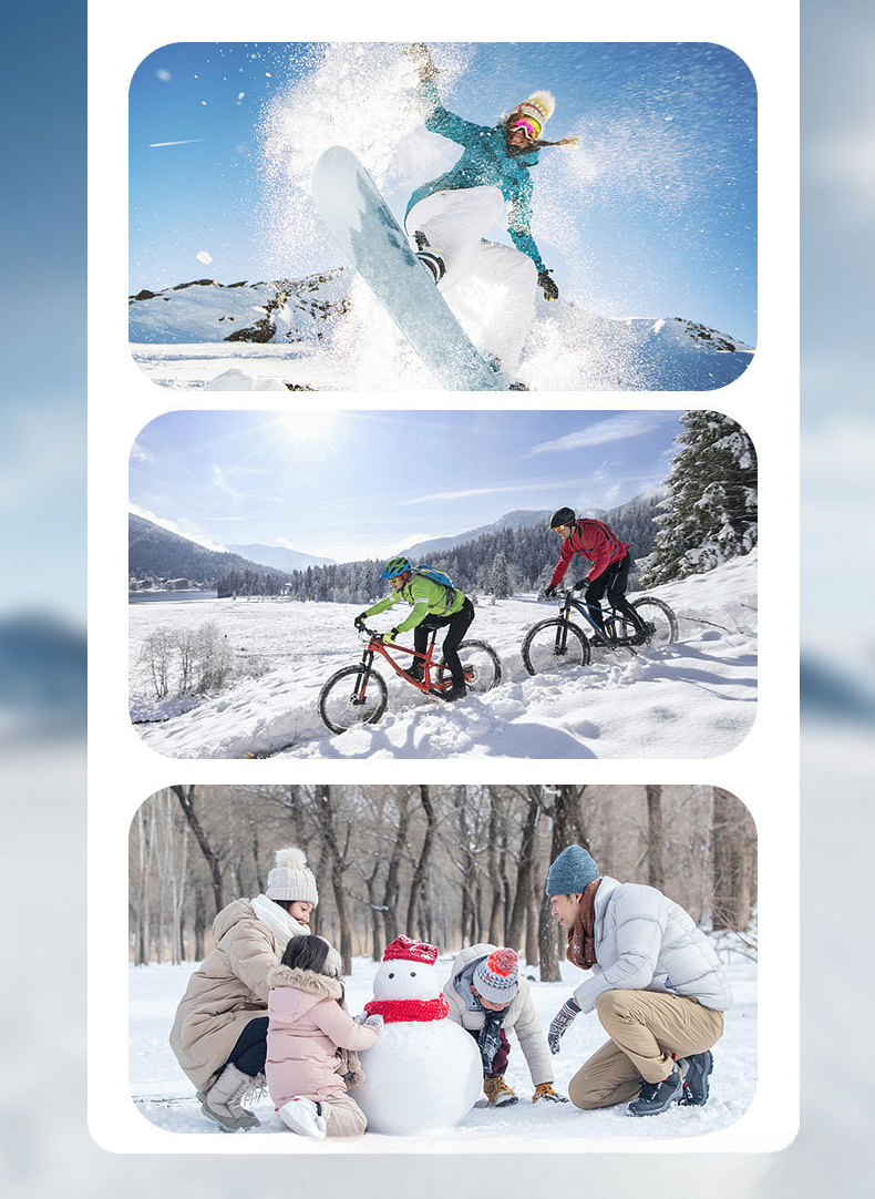 Vinter Kvinder Skiløb Snowboard Kan Touch Screen Vandtæt Ski Vante Termisk Fleece Sne Handsker Snescooter vanter_voghion.com
