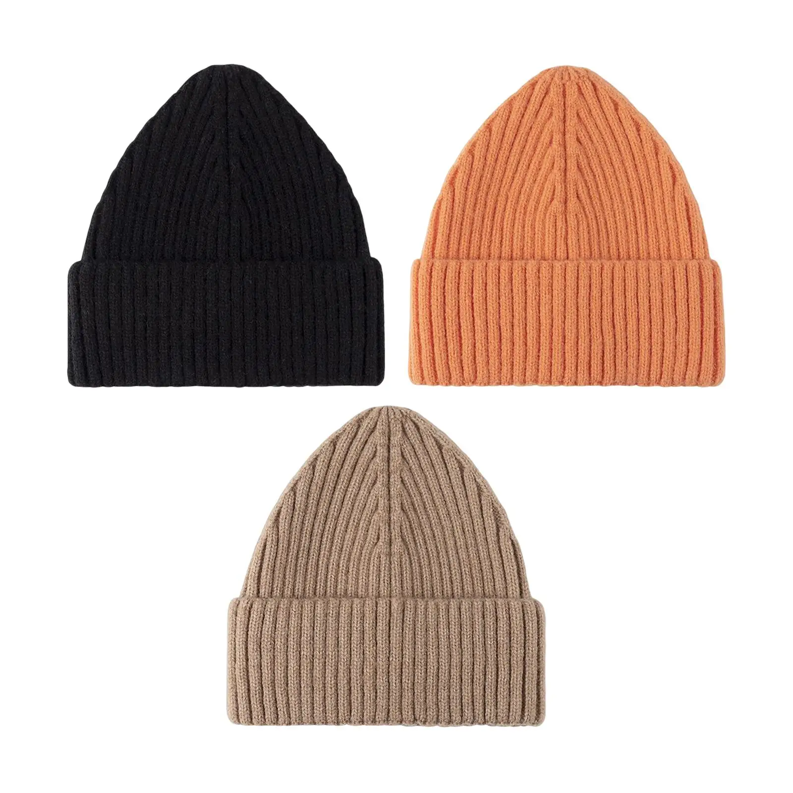 Warm Skull Caps Winter Knit Hat Baseball Hat Fashion Slouchy Soft Clothing for Outdoor Men Women Activities Climbing