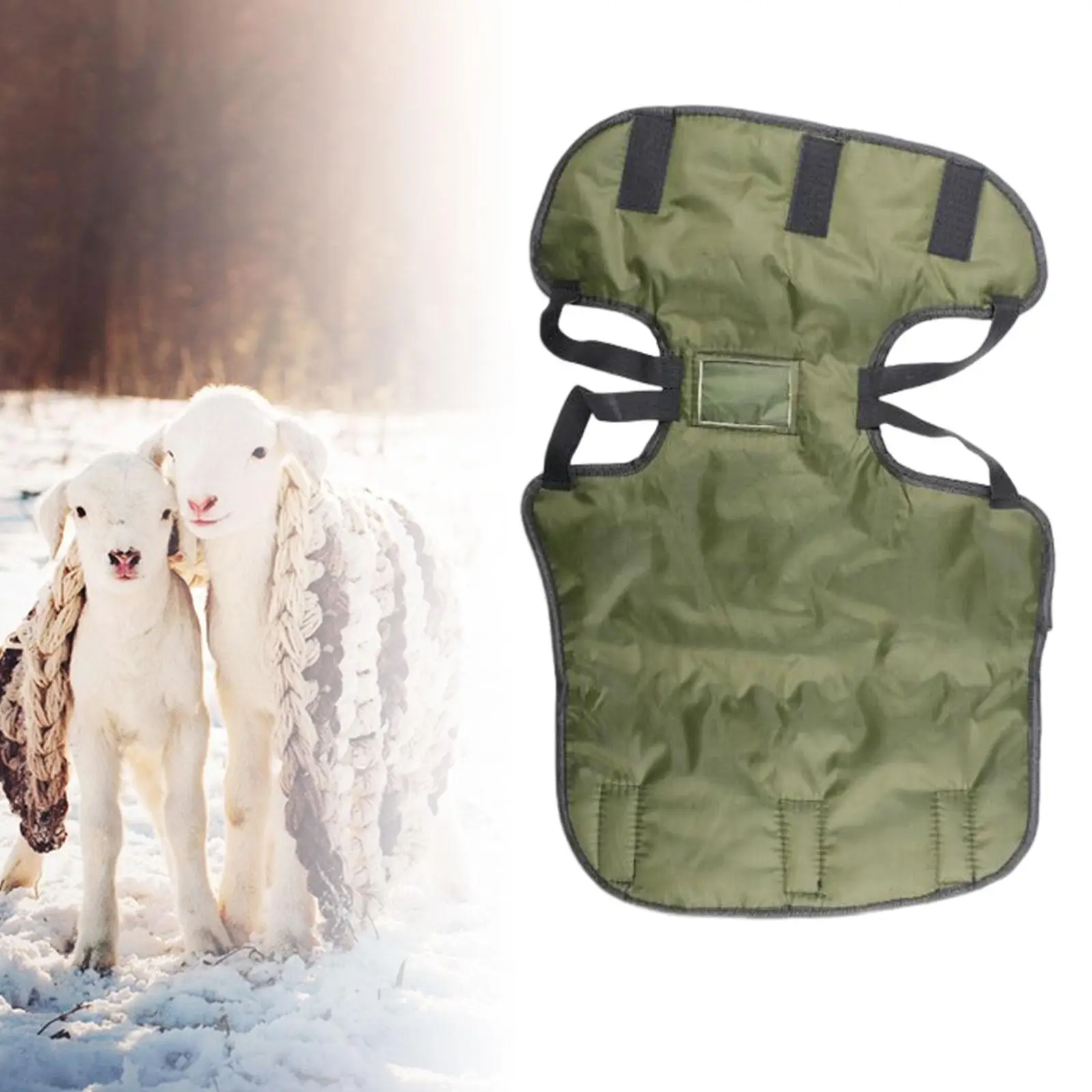 Cow Blanket Thickened Calf Coat Waterproof Windproof Belly Protection Thermal Vest Calf Warm Clothes for Pasture Sheep Cattle