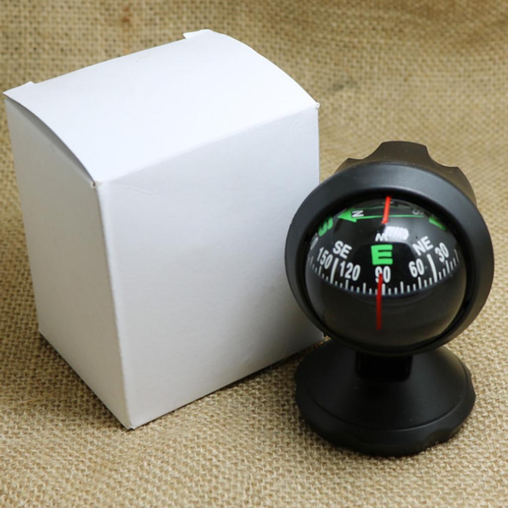Car Compass Ball Windshield Dashboard Mini Compass  Truck Boat