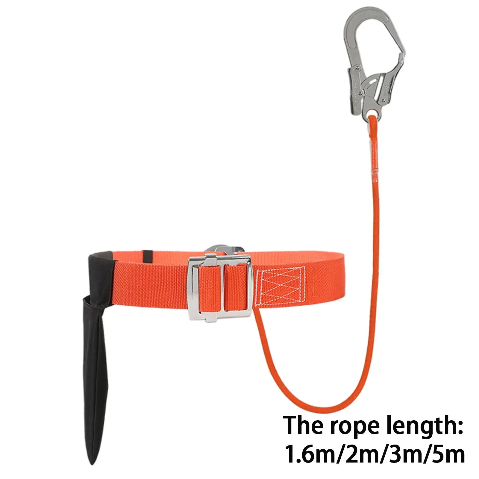 Multi-Functional Safety Belt with Lanyard Rope with Tool Bag Work Belt for Construction Climbing Exterior Wall Maintenance