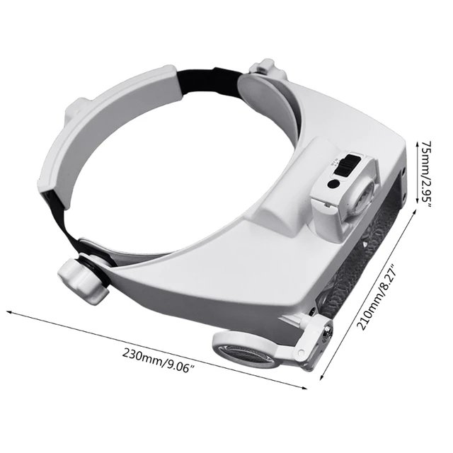 Jewelers Watchmaker With LED Light Magnifying Glasses For Reading  Rechargeable - AliExpress