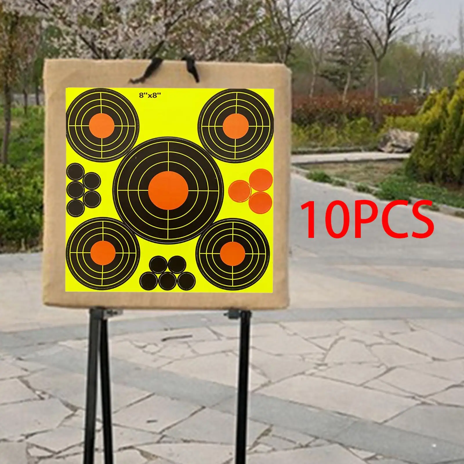 10x 8inch Splash Targets Shooting Practice Outdoor Training Splatter Accessories Round Self Adhesive Target Stickers Aim