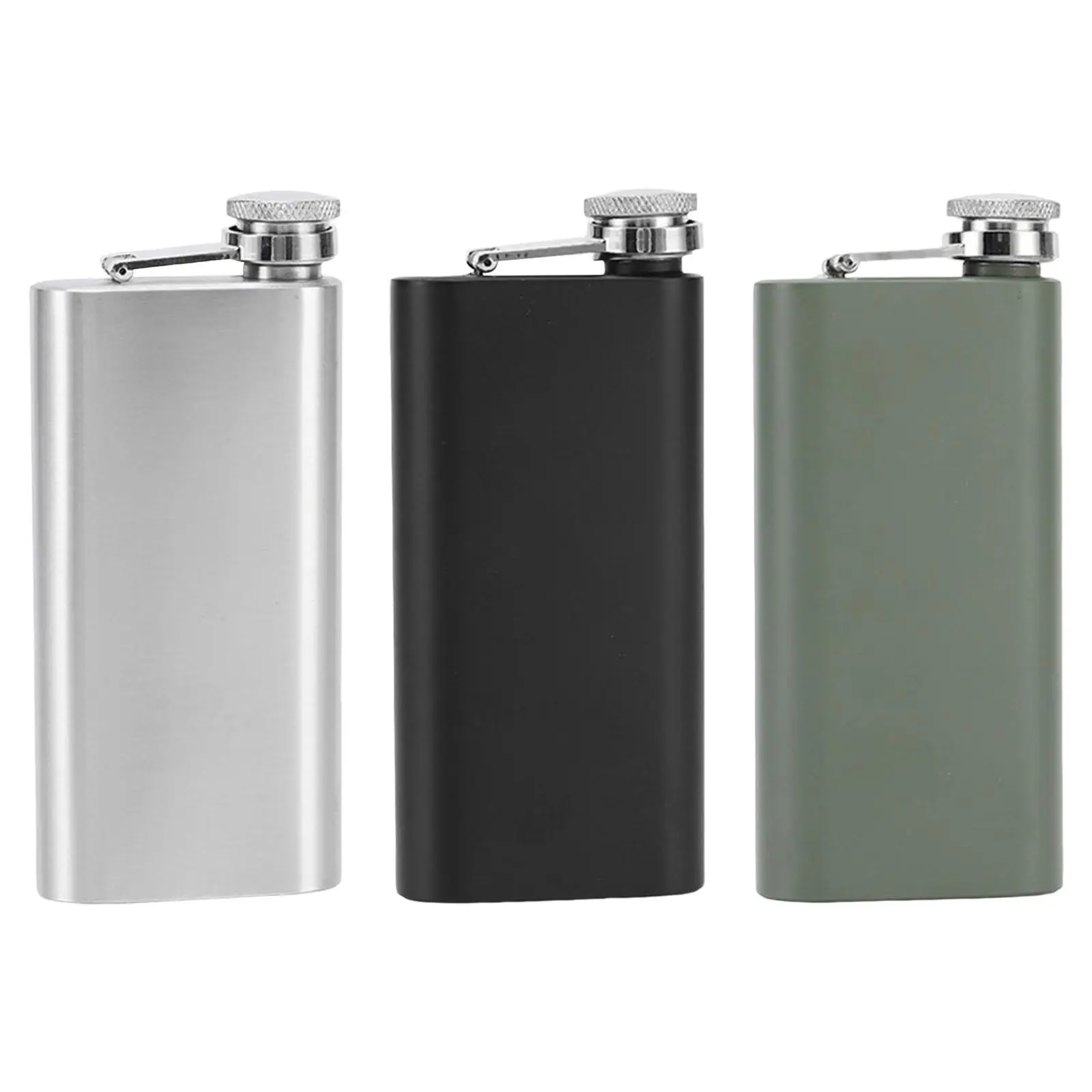 140ml Drinking Bottle Leakproof Stainless Steel liquid Flagon Portable Drink Pocket for Outgoing Hiking Wedding Hunting