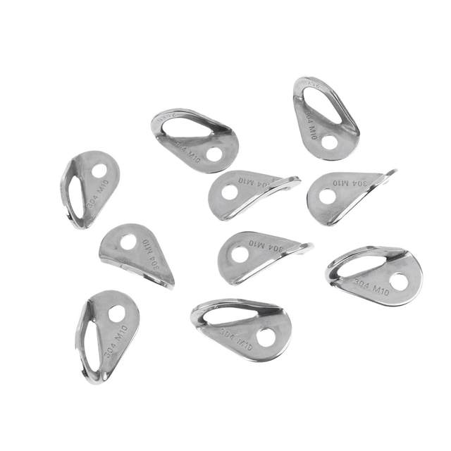 Support Boulon Piton Escalade - Acier Inoxydable, 25kN, 6.5x4x1.5cm