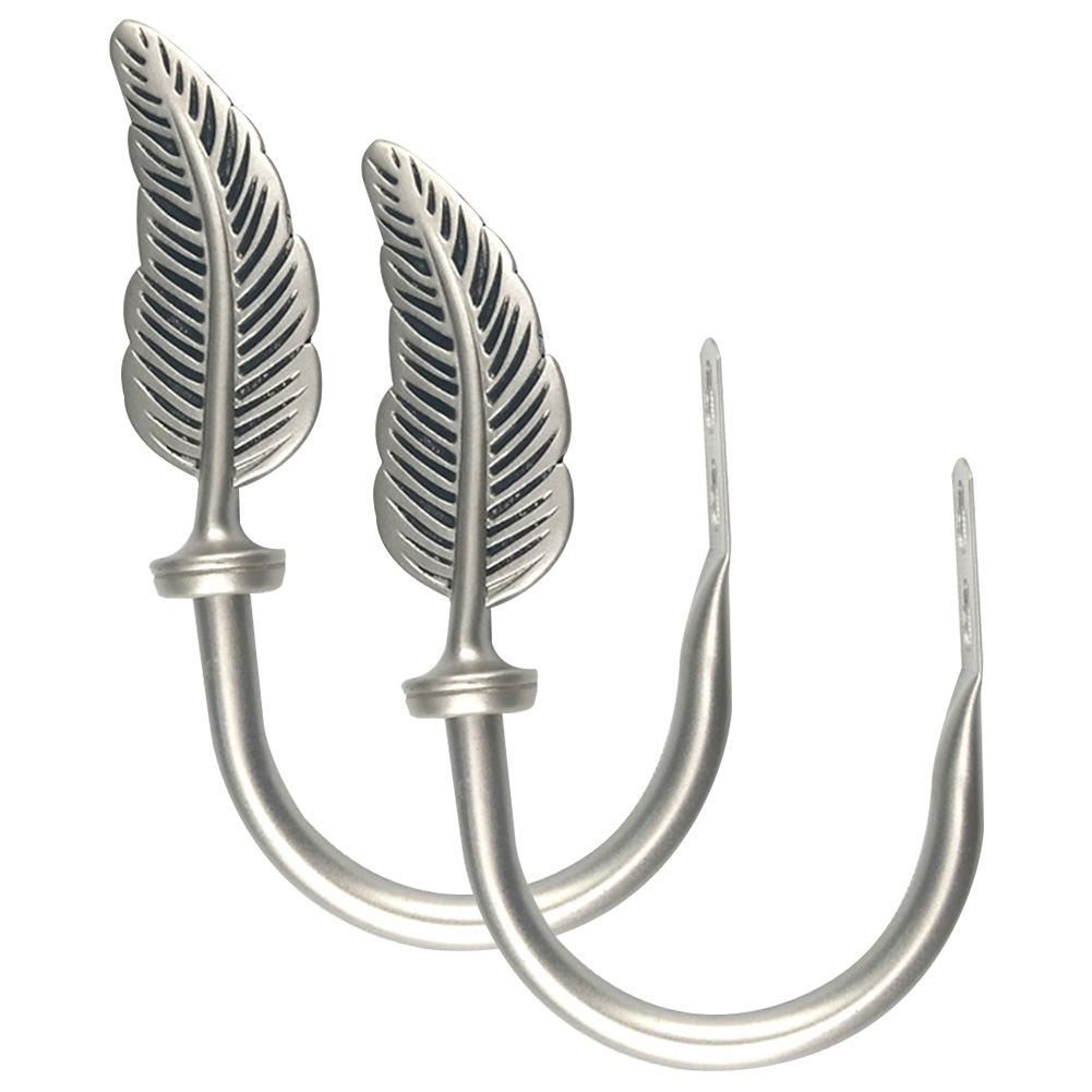 Description Picture 4 of item2pcs Wall Hook Iron Curtain Accessories Hanging Hook Home Decor U Shaped Living Room Loop Holder Curtain Tieback Buckle Hanger