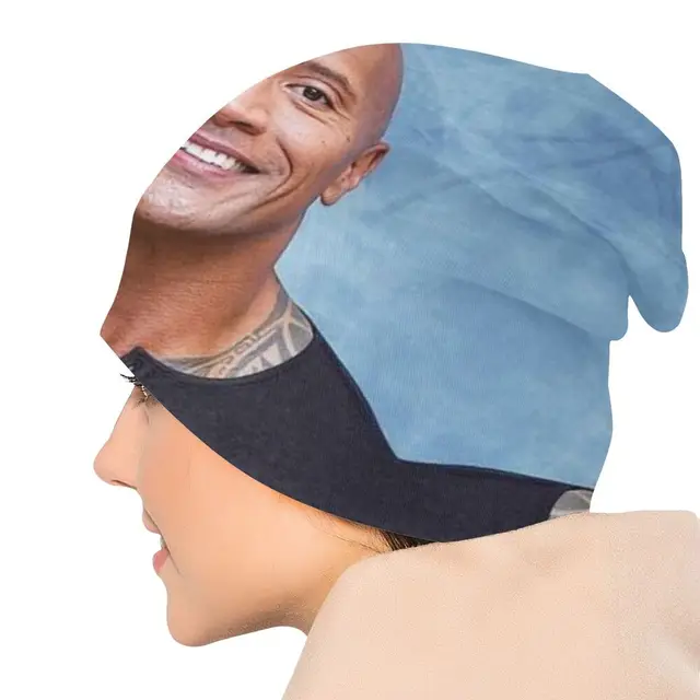 Sobrancelha Meme Dwayne The Rock Johnson Bonnet Chapéus Moda Malha