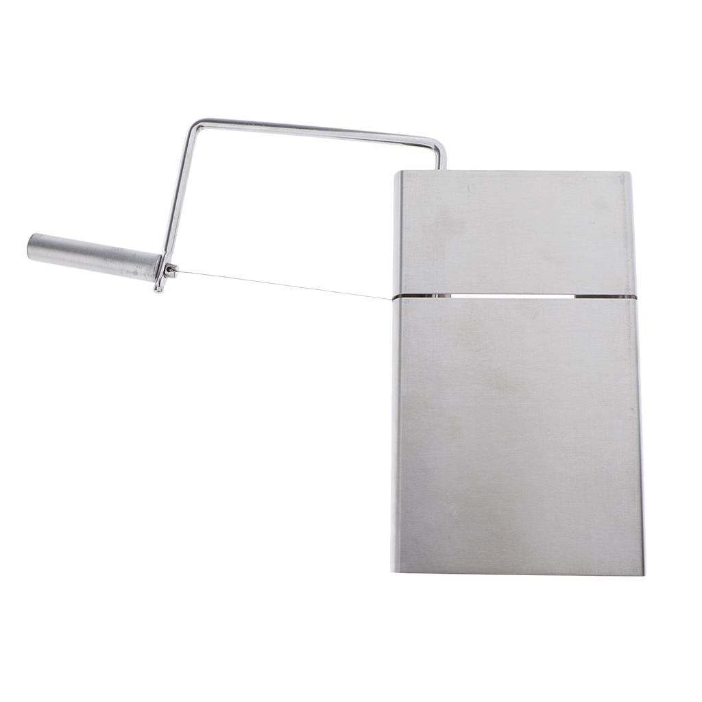 Description Picture 5 of itemStainless Steel Soap Cutter Cutting Tools Rectangle Loaf Mould with Wire for Craft Soap Making, Silver