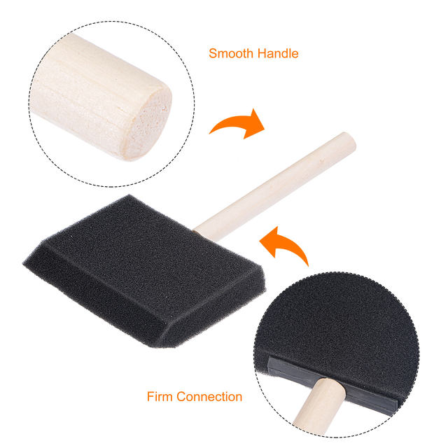 40 PCS Foam Paint Brushes 4 Inch Sponge Brushes Foam Brushes