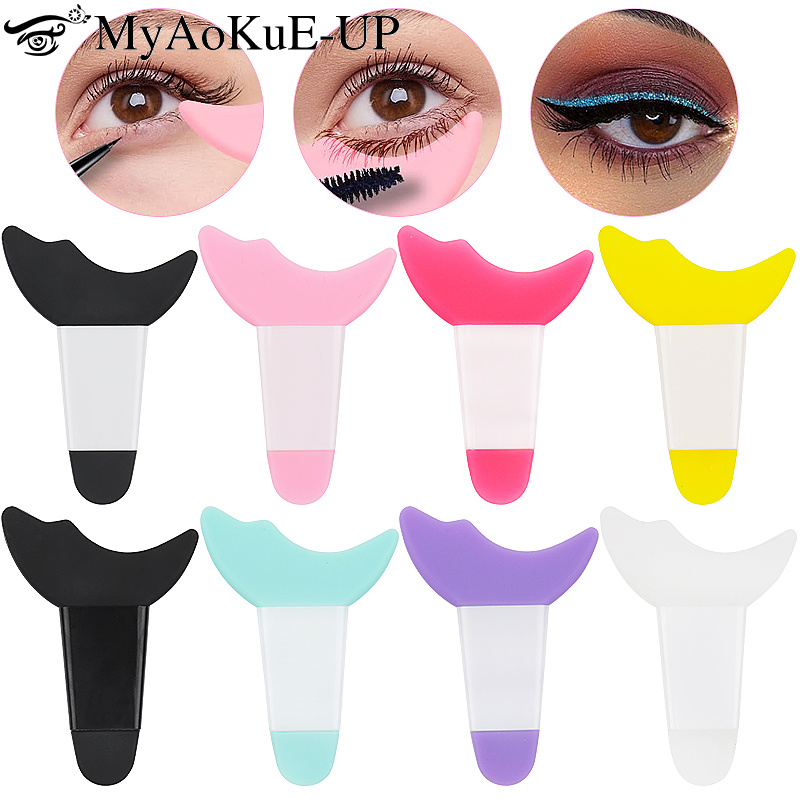 Best of 1pcs Eye Makeup Aid Professional Eyeliner Template Mascara Baffle Silicone Stencil Eyebrow Eyeliner Shaper Assistant Beauty Tool Reviews & Tips