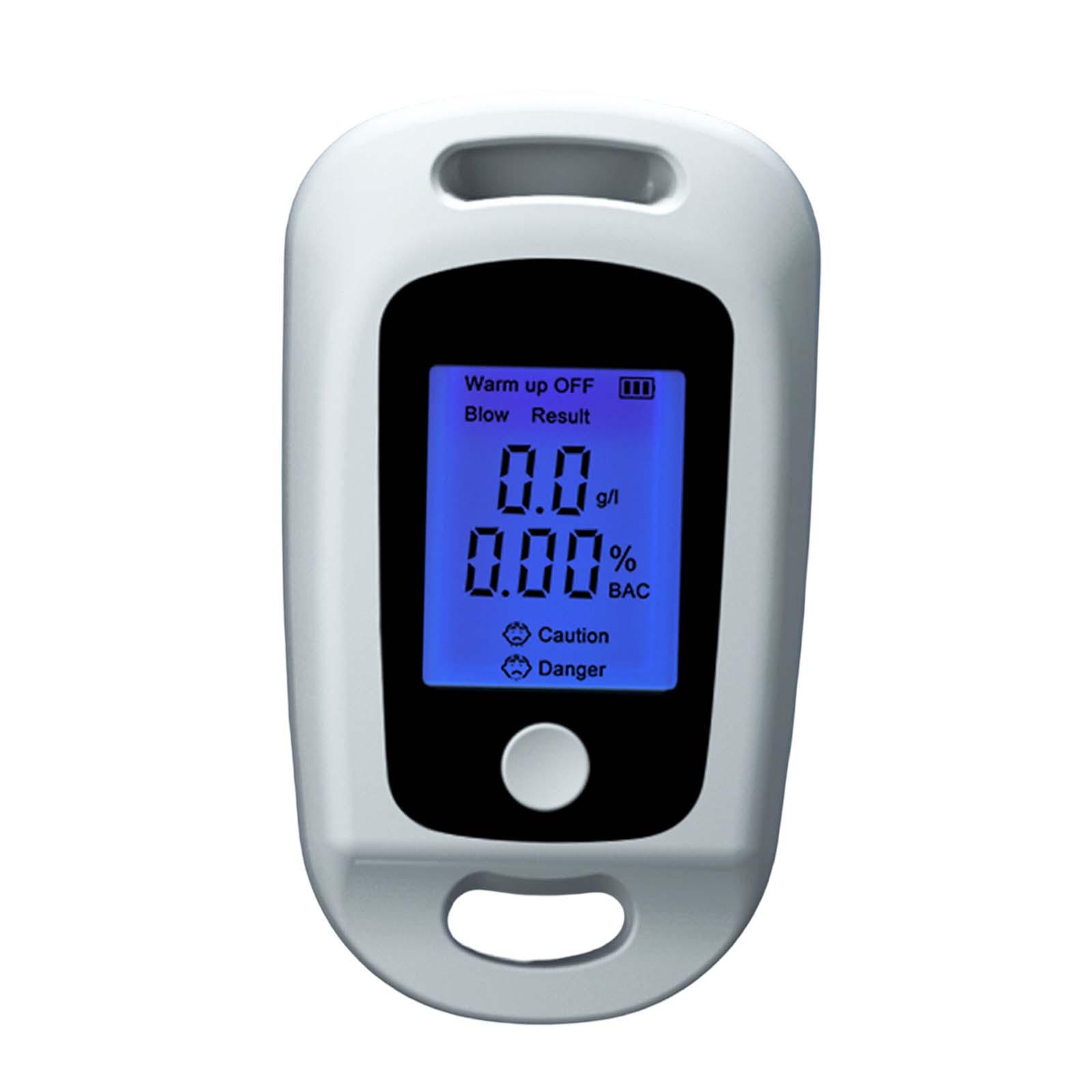 Alcohol Tester Digital Rechargeable Mini Portable Air Blowing Breath Drunk Driving Analyzer for Home Use Personal