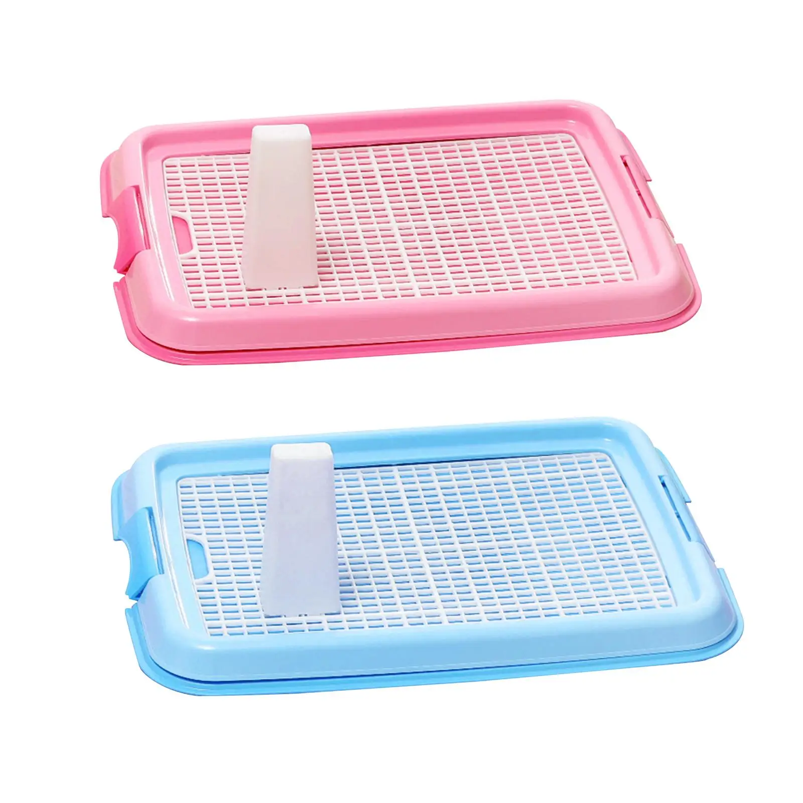 Indoor Dog Toilet Mesh Grids Pee Pad Dog Litter Tray Urinal Bedpan Washable