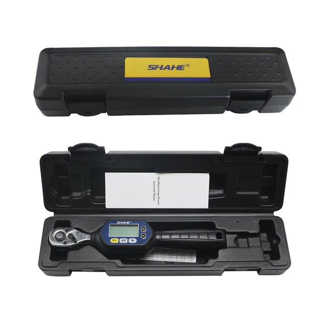 SHAHE Mini Digital Torque Wrench 1/4 3/8 1/2 Adjustable Professional  Electronic Torque Wrench Digital Hand Tools