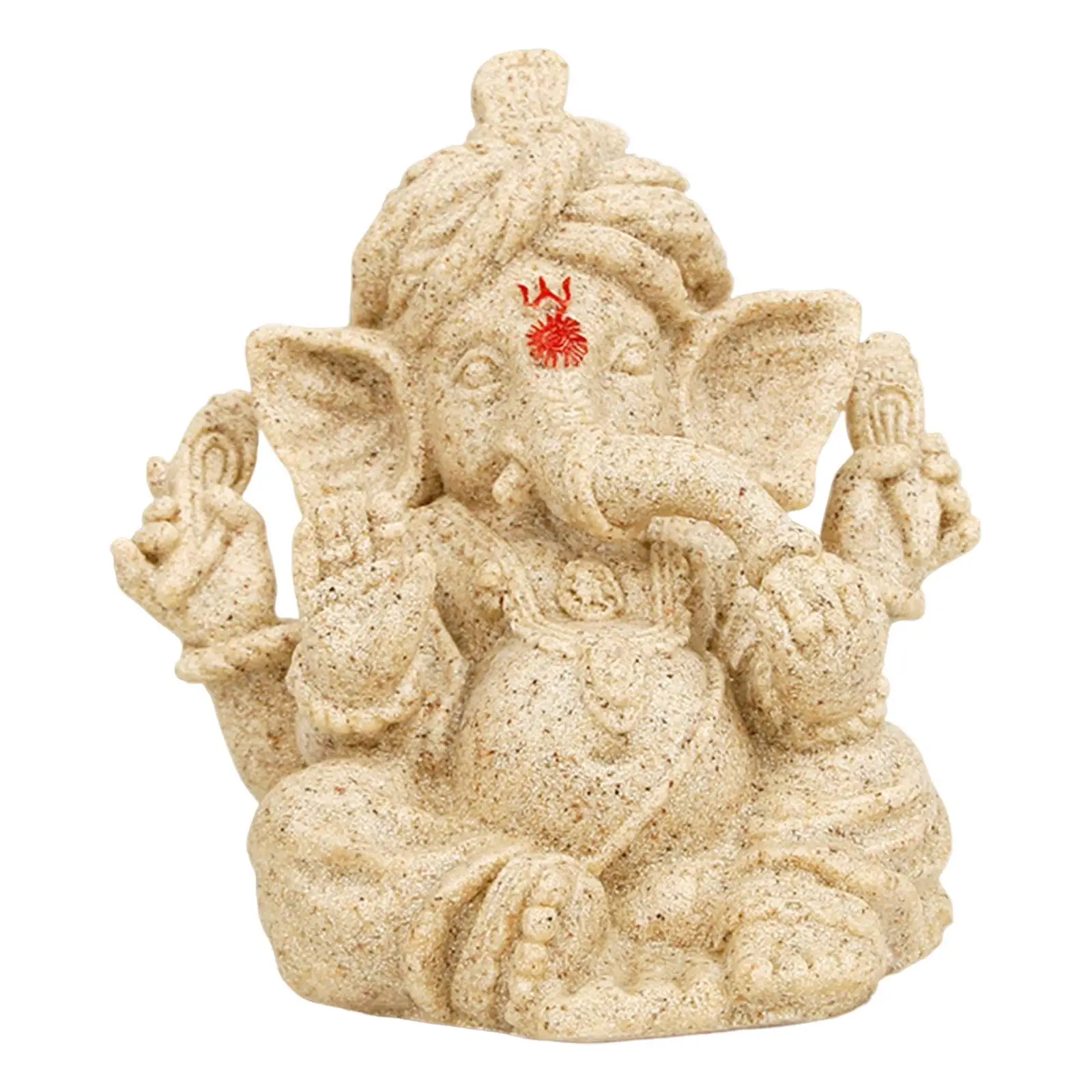 Handmade Ganesha Statue Hindu God of Success Figurine for Good Luck Success Gift