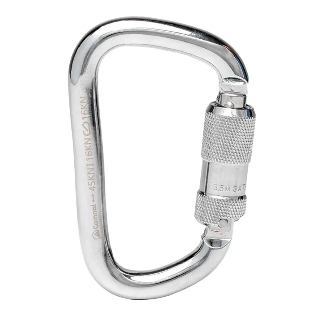 45KN CE Steel Climbing Carabiner Carabiner Buckle Hook Clips