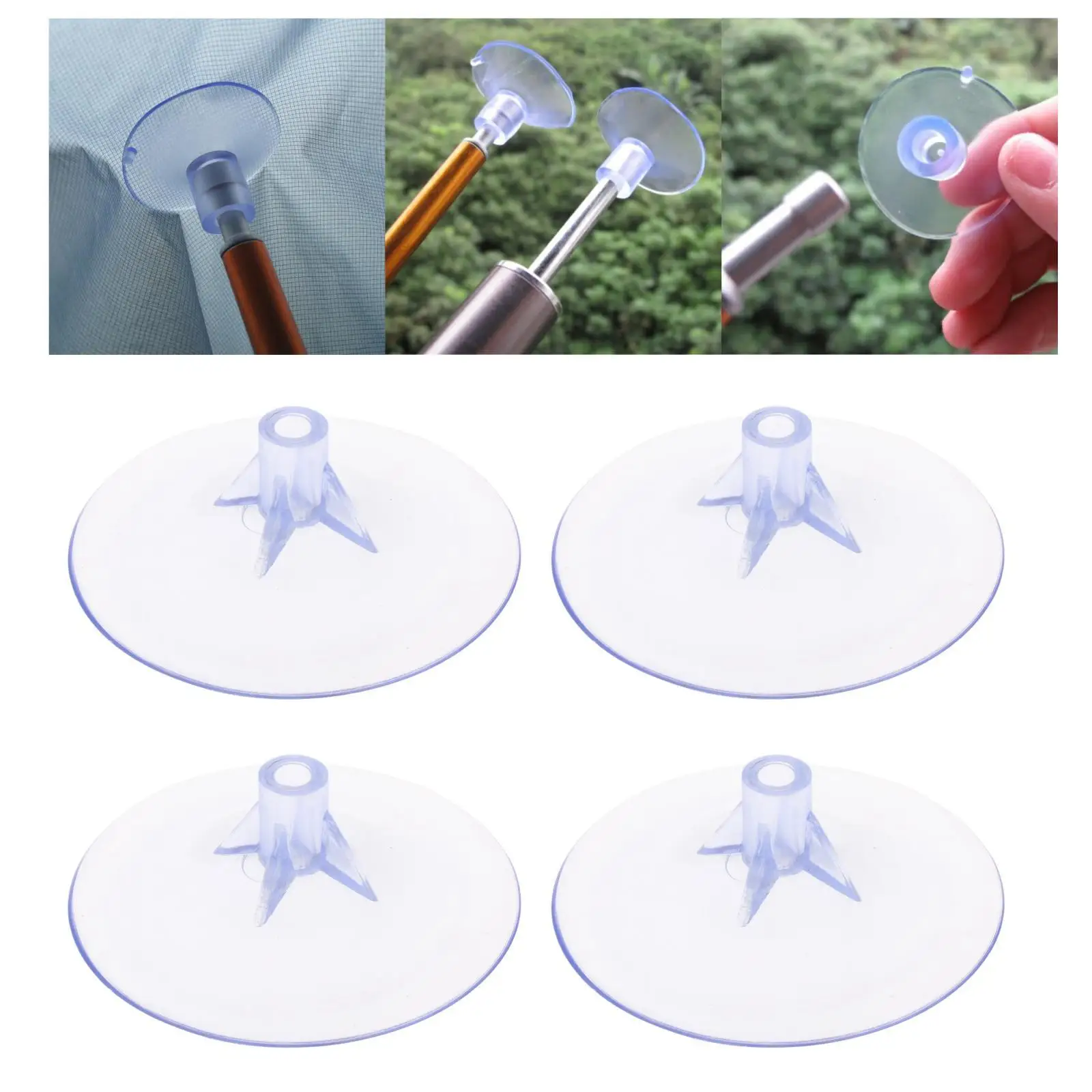 4 Pieces Tent Pole Cover Wear-Resistant End Caps Stab-Resistant Tent Support Anti-Slip for Canopy Pole  Trekking Pole Camping