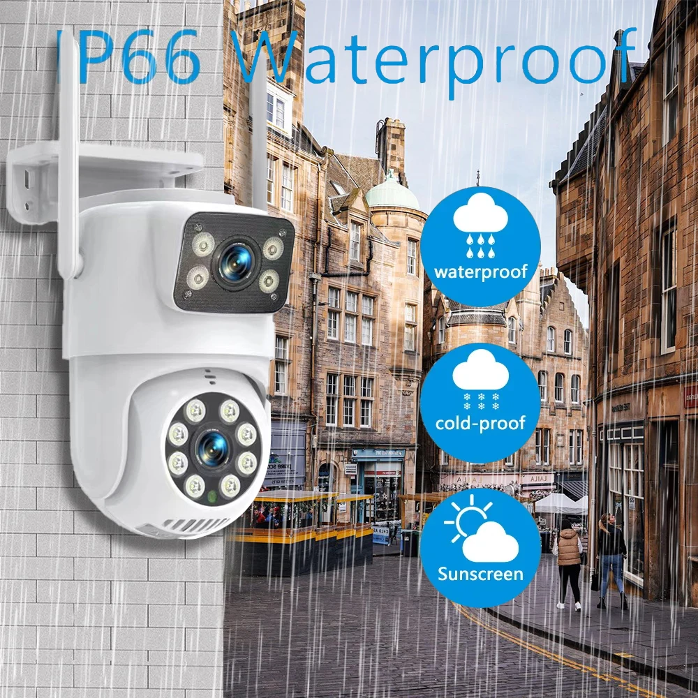 Title 6, 4K 8MP Dual Lens PTZ WIFI Camera Dual Screen Ai...