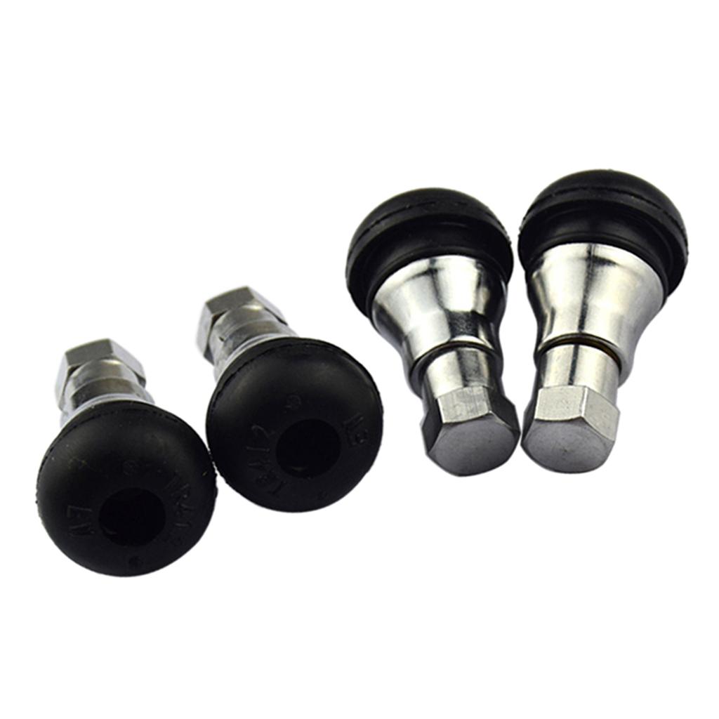 Tire Valve Stems Tyre snap-in Short Metal in chrome sleeve and cap