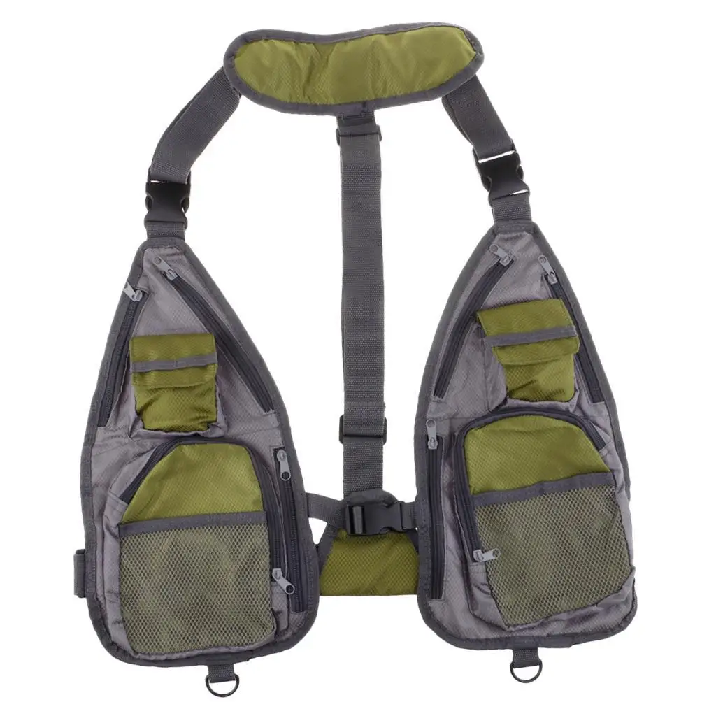 Multifunctional Fly Fishing  Chest Bag Mesh  Storage for Tackle Gear