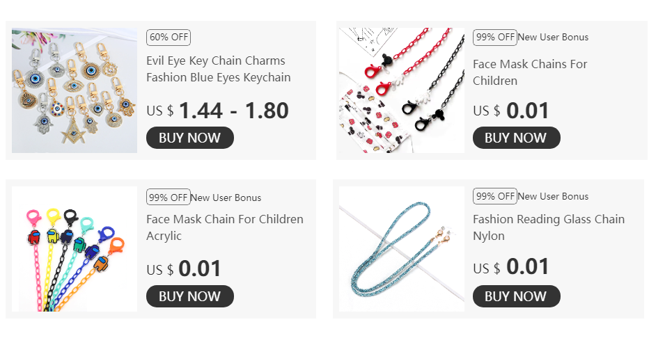 Face Mask Chain For Children Funny Cotton Glasses Lanyard Necklace Hangs Mouse Eyewear Chain Sunglasses Cord Jewelry Accessories