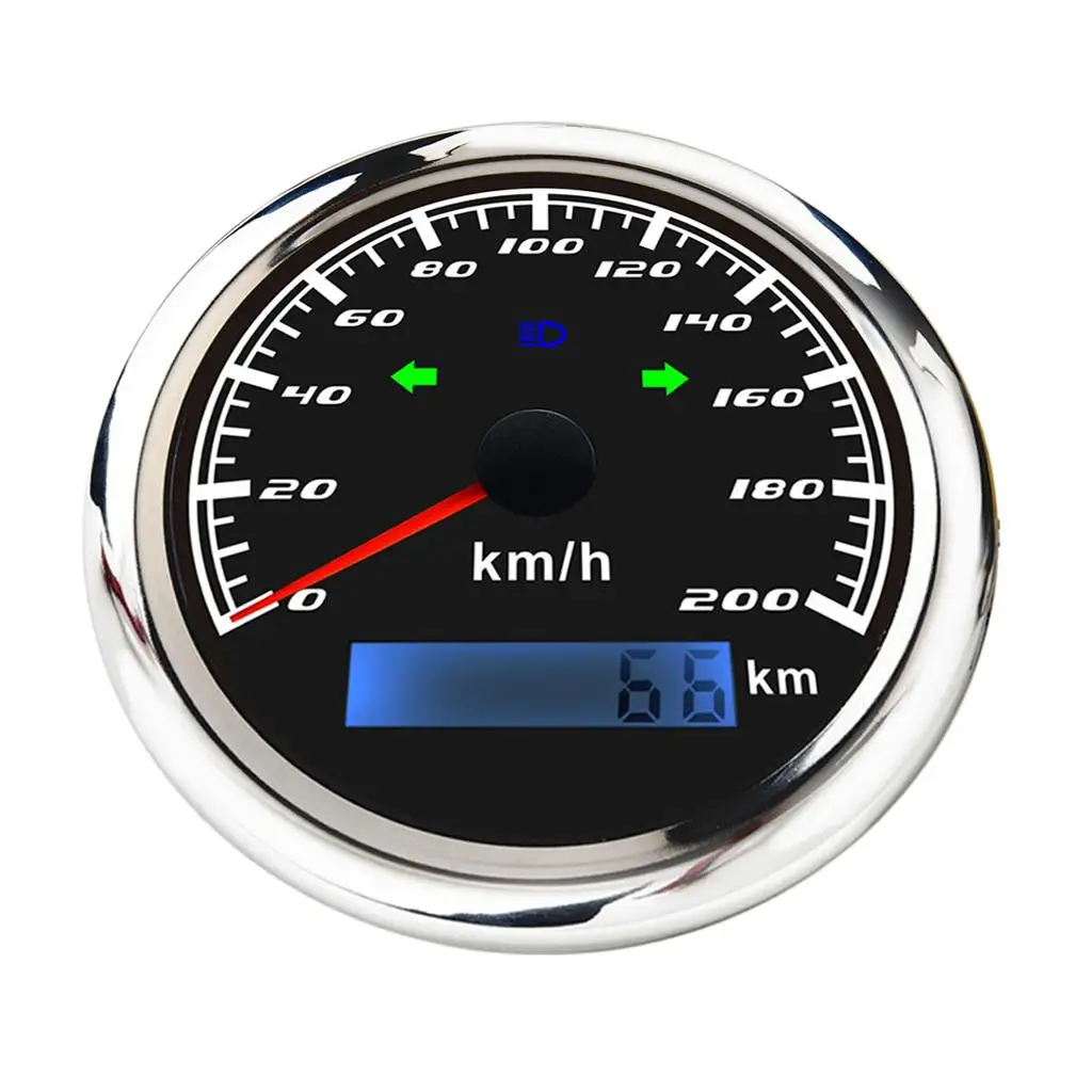 85mm Waterproof  GPS SpeedometerCar Truck Motorcycle Odometer 200Km/H