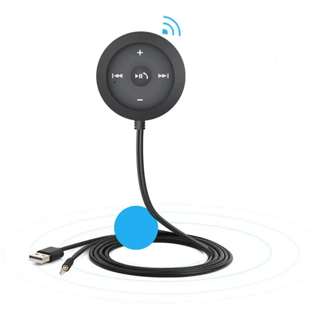 AUX Bluetooth Receiver Car MP3 Player Built-in Microphone 90dB SNR for