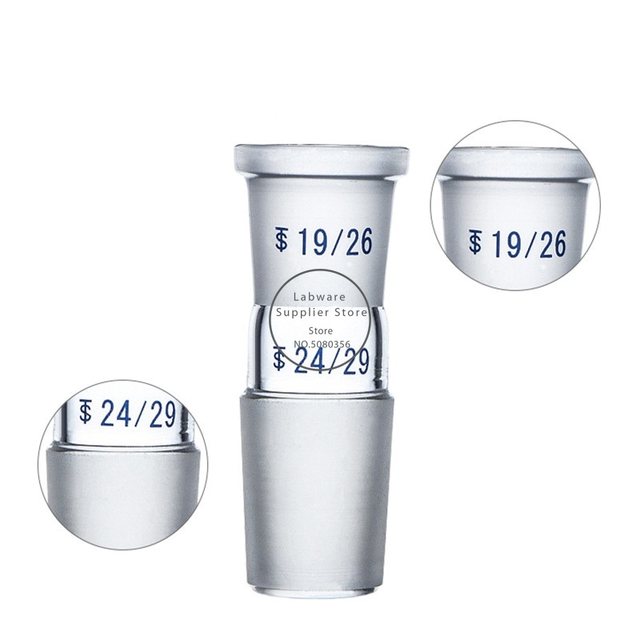 大人気新品 1pcs lab Glass adapter 24*19/19*14/29*24/19*24/24*29, glass 研究用容器・計量器