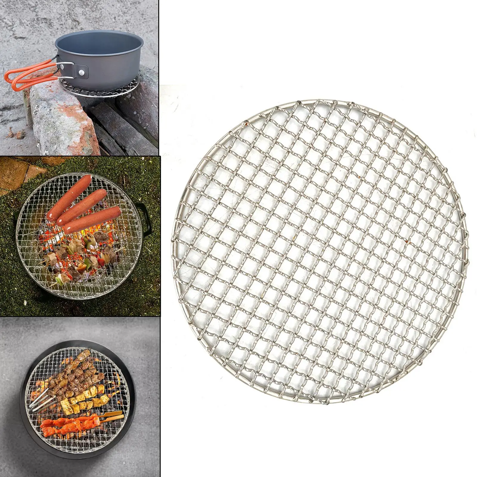 Barbecue Wire Rack Steaming Rack BBQ Accessories Barbecue Mesh for Grill Pan