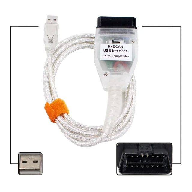 Car Diagnostic Connector Cable for BMW INPA K+CAN INPA K DCAN OBD2 Scanner  Switch USB Interface Cable Car Code Diagnostic Tool - AliExpress