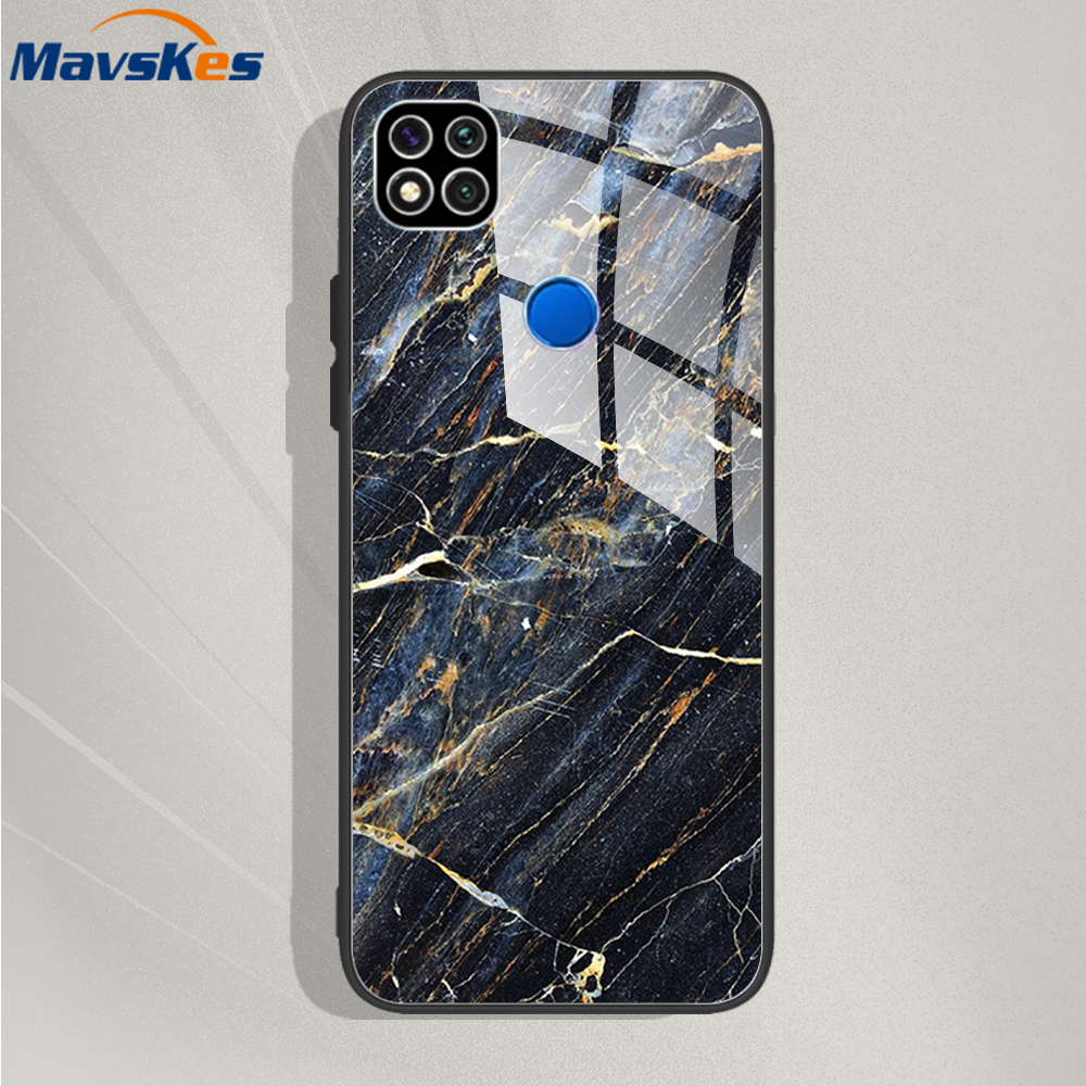 Tempered Glass Phone Case For Xiaomi Redmi 9C Silicone Bumper Back Cover For XIaomi Redmi 9C 10 9 C 10C Redmi9C NFC Case Fundas